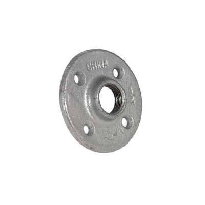 OwnBrand Decorative Galvanised Coated Iron Screwed Floor Flange 1/2 Inch